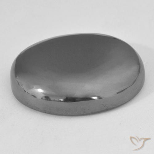 Ematite Grigio medio naturale da 33.52 ct, Ovale, Opaco
