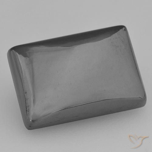 Ematite Grigio medio naturale da 13.17 ct, Taglio a baguette, Opaco