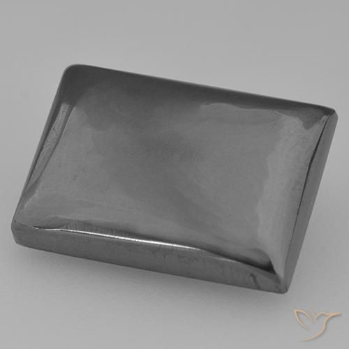 Ematite Grigio medio naturale da 16.42 ct, Taglio a baguette, Opaco