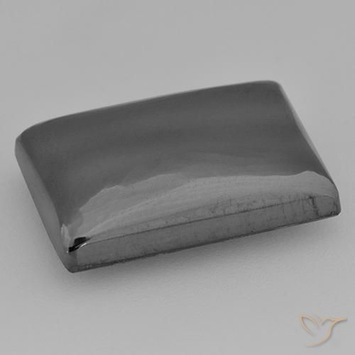 Ematite Grigio medio naturale da 16.42 ct, Taglio a baguette, Opaco