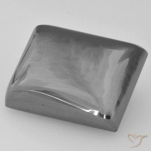 Ematite Grigio argento naturale da 22.63 ct, Taglio a baguette, Opaco