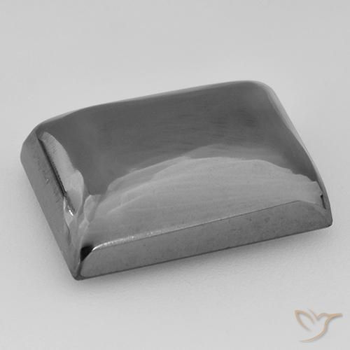 Ematite Grigio argento naturale da 22.63 ct, Taglio a baguette, Opaco