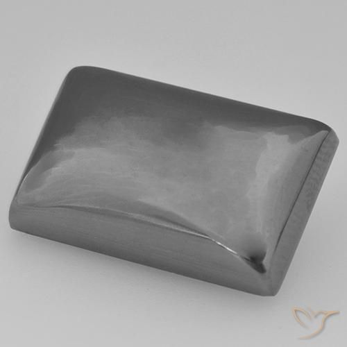 Ematite Grigio medio naturale da 33.91 ct, Taglio a baguette, Opaco