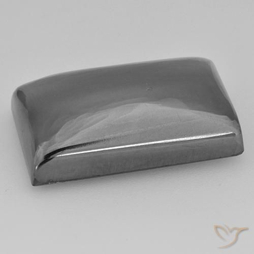 Ematite Grigio medio naturale da 33.91 ct, Taglio a baguette, Opaco