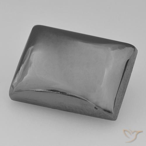 Ematite Grigio medio naturale da 27.45 ct, Taglio a baguette, Opaco
