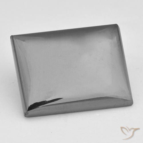 18.99ct Naturale Grigio argento Ematite, Taglio a baguette, Opaco