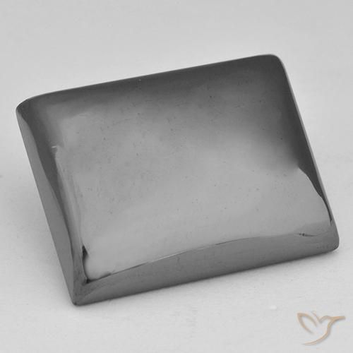 23.74ct Naturale Grigio argento Ematite, Taglio a baguette, Opaco