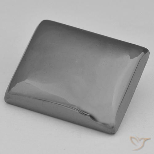 Ematite Grigio argento naturale da 23.74 ct, Taglio a baguette, Opaco