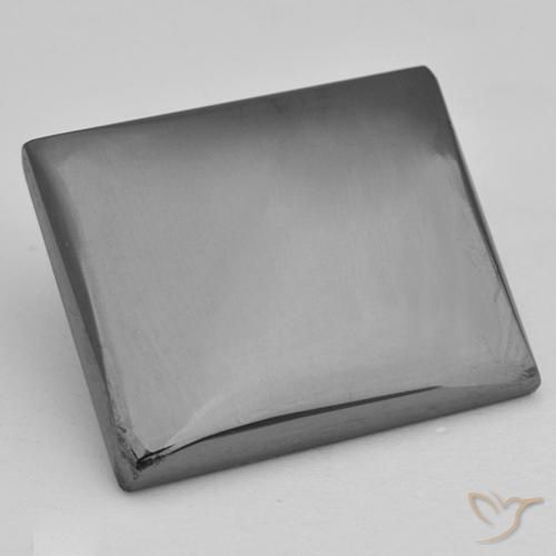 Ematite Grigio medio naturale da 23.01 ct, Taglio a baguette, Opaco