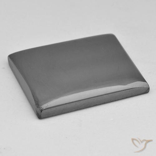 Ematite Grigio medio naturale da 23.01 ct, Taglio a baguette, Opaco