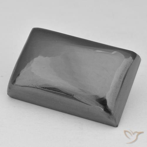 Ematite Grigio medio naturale da 32.31 ct, Taglio a baguette, Opaco