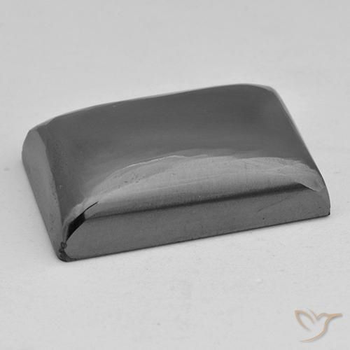 Ematite Grigio medio naturale da 32.31 ct, Taglio a baguette, Opaco