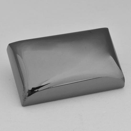 Ematite naturale grigio da 39,93 ct, baguette, opaco