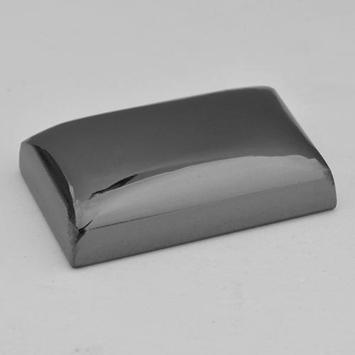 Ematite naturale grigio da 39,93 ct, baguette, opaco