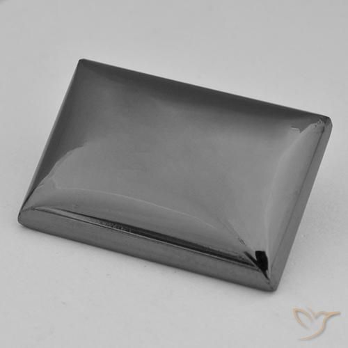 Ematite Grigio medio naturale da 28.42 ct, Taglio a baguette, Opaco