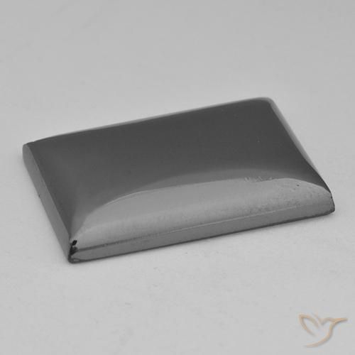 Ematite Grigio medio naturale da 28.42 ct, Taglio a baguette, Opaco