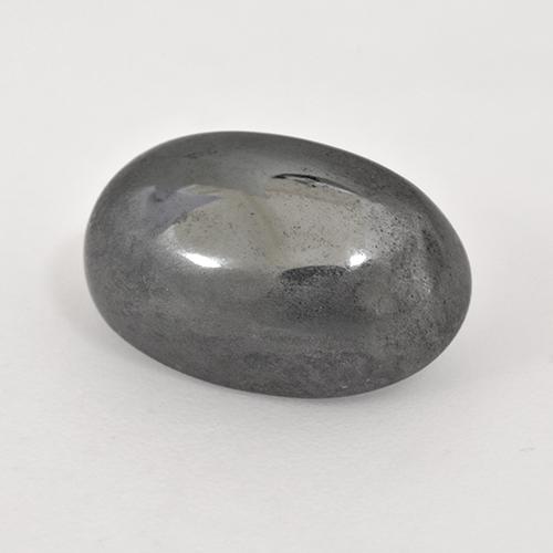 Ematite Grigio medio naturale da 10.26 ct, Taglio ovale, Opaco
