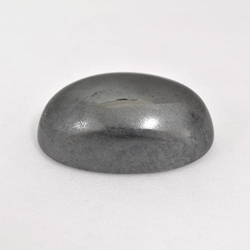 Ematite Grigio medio naturale da 10.26 ct, Taglio ovale, Opaco