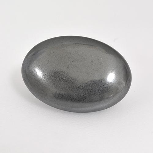 Ematite Grigio medio naturale da 6.62 ct, Taglio ovale, Opaco