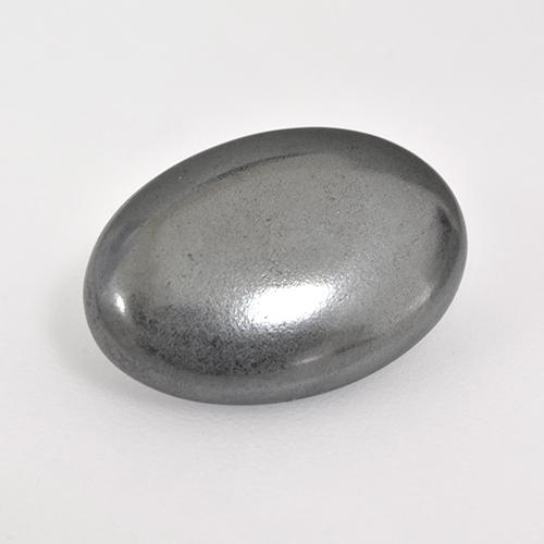 Ematite Grigio medio naturale da 6.62 ct, Taglio ovale, Opaco