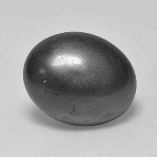 Ematite Grigio naturale da 6.85 ct, Taglio ovale, Opaco