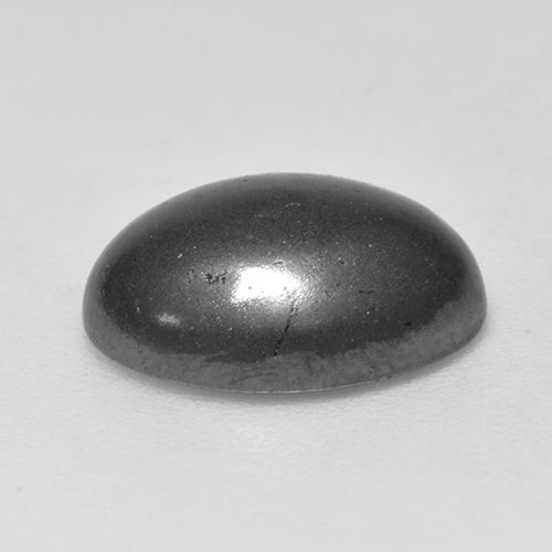 Ematite Grigio naturale da 6.85 ct, Taglio ovale, Opaco