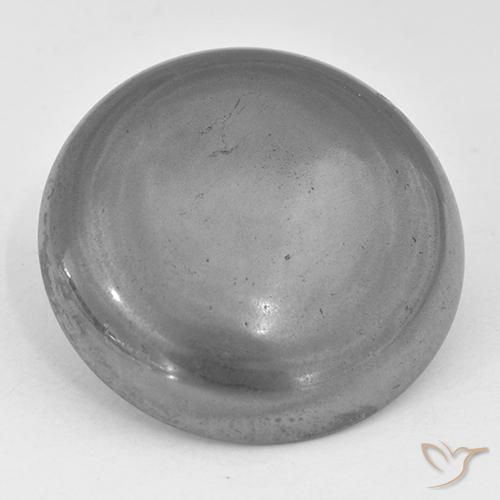 Ematite Grigio medio naturale da 38.65 ct, Rotondo, Opaco