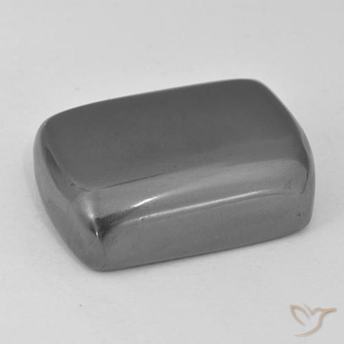 Ematite Grigio argento naturale da 38.42 ct, Cuscino, Opaco