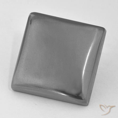 Ematite Grigio medio naturale da 23.43 ct, Quadrato, Opaco