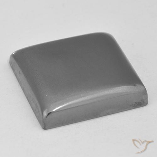 Ematite Grigio medio naturale da 23.43 ct, Quadrato, Opaco