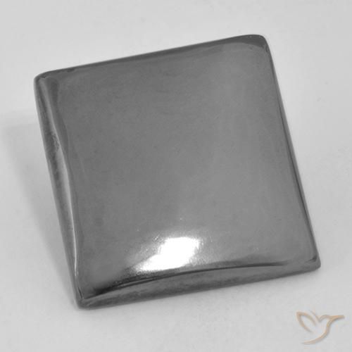 20.74ct Naturale Grigio medio Ematite, Quadrato, Opaco