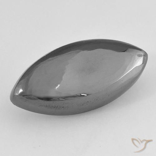 16.07ct Naturale Grigio medio Ematite, Taglio marquise, Opaco