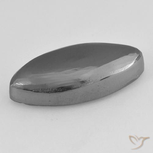 Ematite Grigio medio naturale da 16.07 ct, Taglio marquise, Opaco