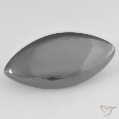 Ematite Grigio medio naturale da 15.21 ct, Taglio marquise, Opaco
