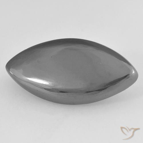 Ematite Grigio medio naturale da 15.21 ct, Taglio marquise, Opaco
