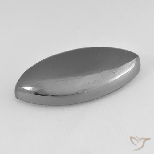 Ematite Grigio medio naturale da 24.34 ct, Taglio marquise, Opaco