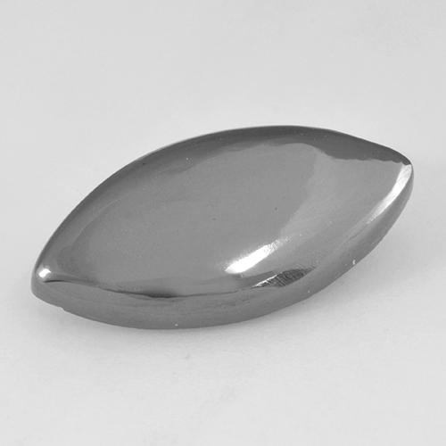 Ematite naturale grigio da 11,33 ct, marchesa, opaco