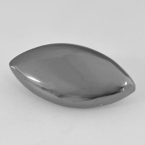 Ematite naturale grigio da 11,33 ct, marchesa, opaco