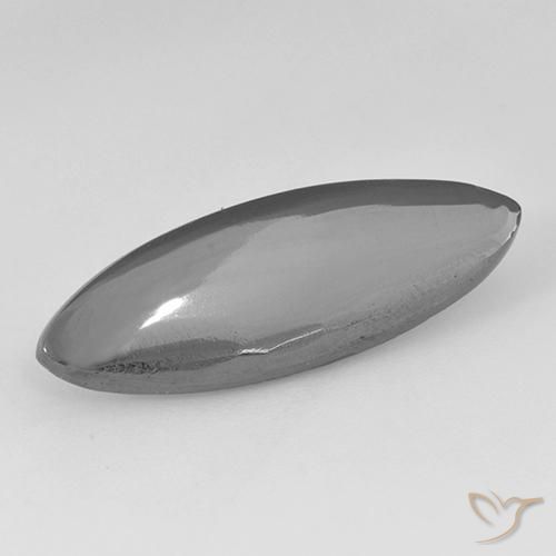 12.87ct Naturale Grigio medio Ematite, Taglio marquise, Opaco