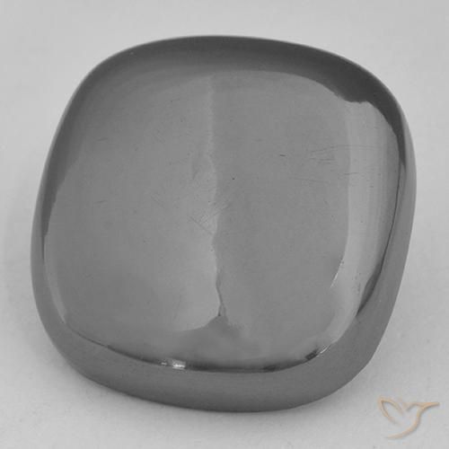 Ematite Grigio argento naturale da 29.63 ct, Cuscino, Opaco