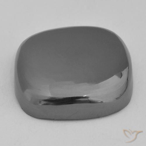 Ematite Grigio argento naturale da 29.63 ct, Cuscino, Opaco