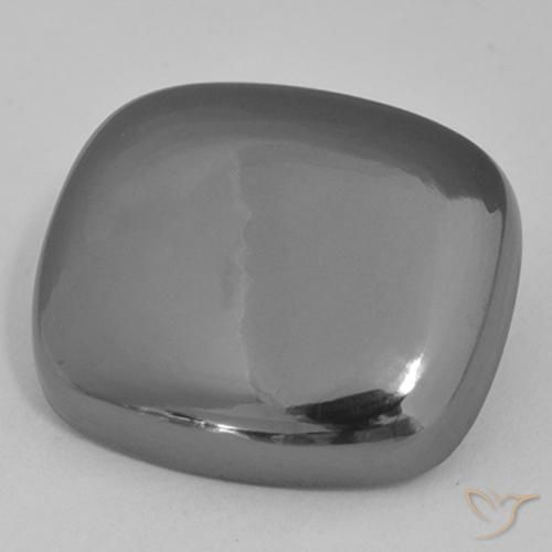 Ematite Grigio argento naturale da 25.80 ct, Cuscino, Opaco