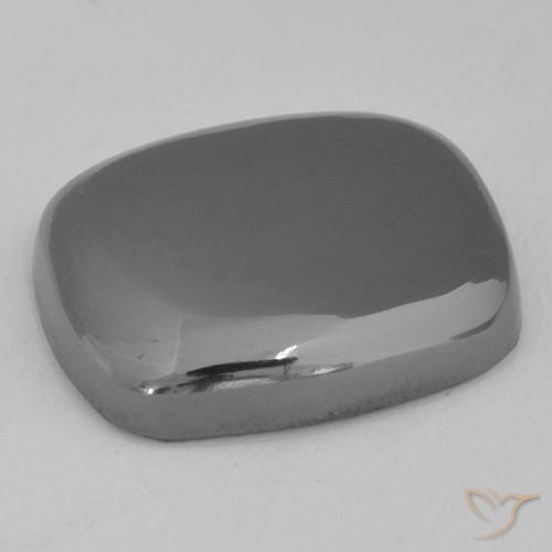 Ematite Grigio argento naturale da 25.80 ct, Cuscino, Opaco