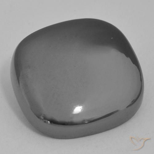 Ematite Grigio medio naturale da 21.81 ct, Cuscino, Opaco