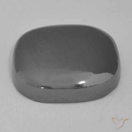 Ematite Grigio medio naturale da 21.81 ct, Cuscino, Opaco