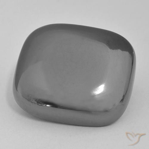 48.66ct Naturale Grigio medio Ematite, Cuscino, Opaco