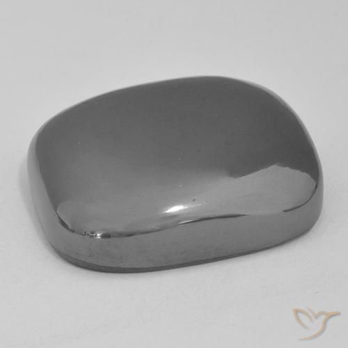 Ematite Grigio medio naturale da 48.66 ct, Cuscino, Opaco