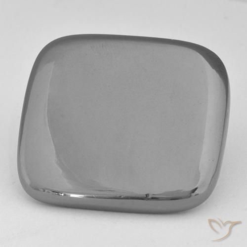 Ematite Grigio argento naturale da 42.61 ct, Cuscino, Opaco