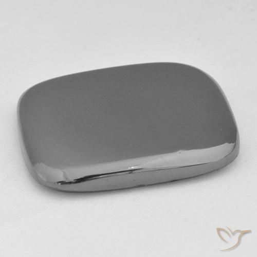 Ematite Grigio argento naturale da 42.61 ct, Cuscino, Opaco