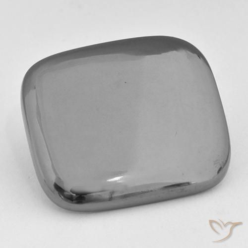 Ematite Grigio medio naturale da 42.76 ct, Cuscino, Opaco